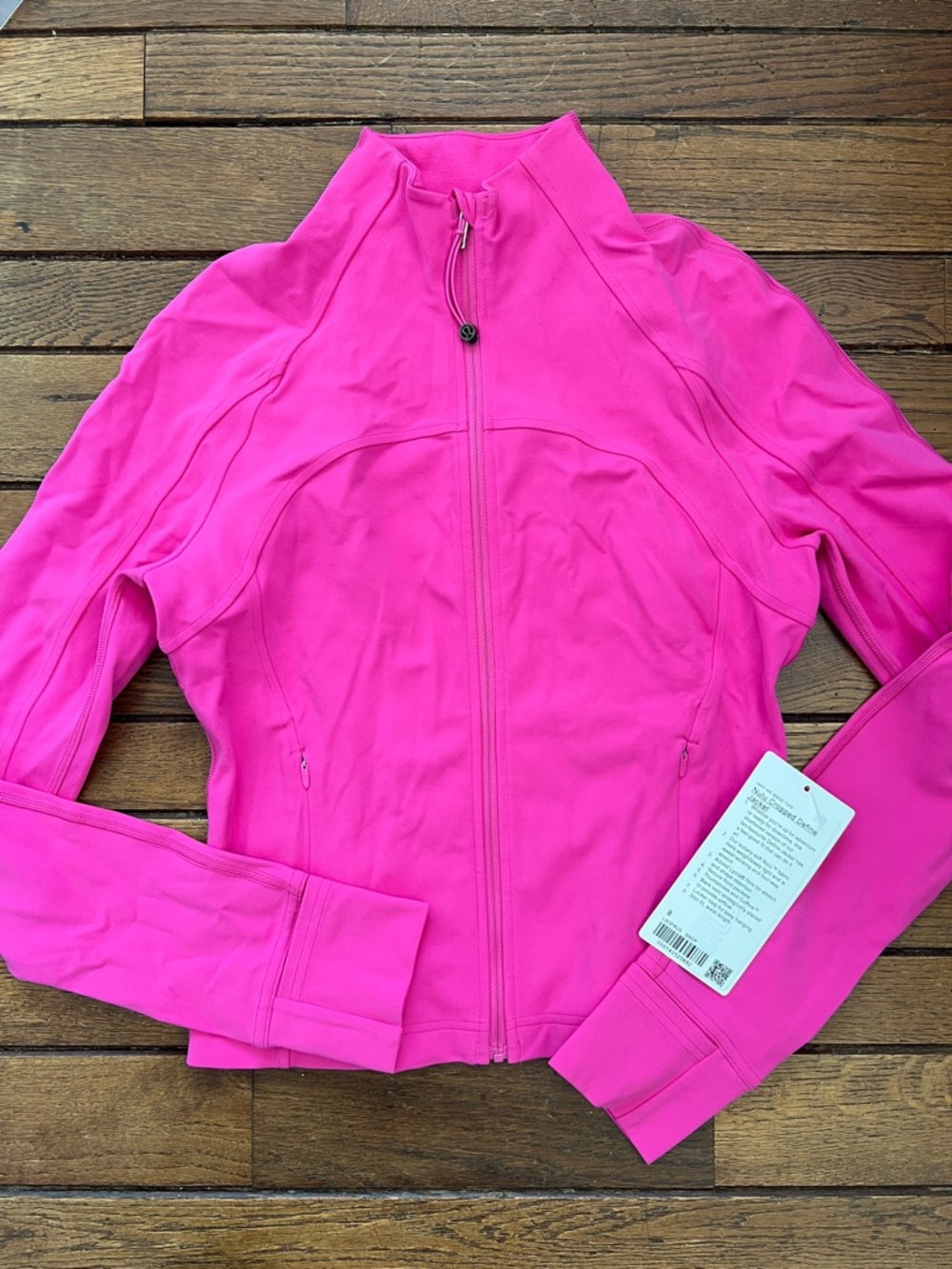 Lululemon Sonic Pink Original Define Jacket Nulu Size 8 NWT - Picture 2 of 7